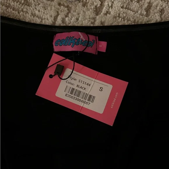 Edikted Black Long Sleeve Bodysuit - Picture 2 of 3